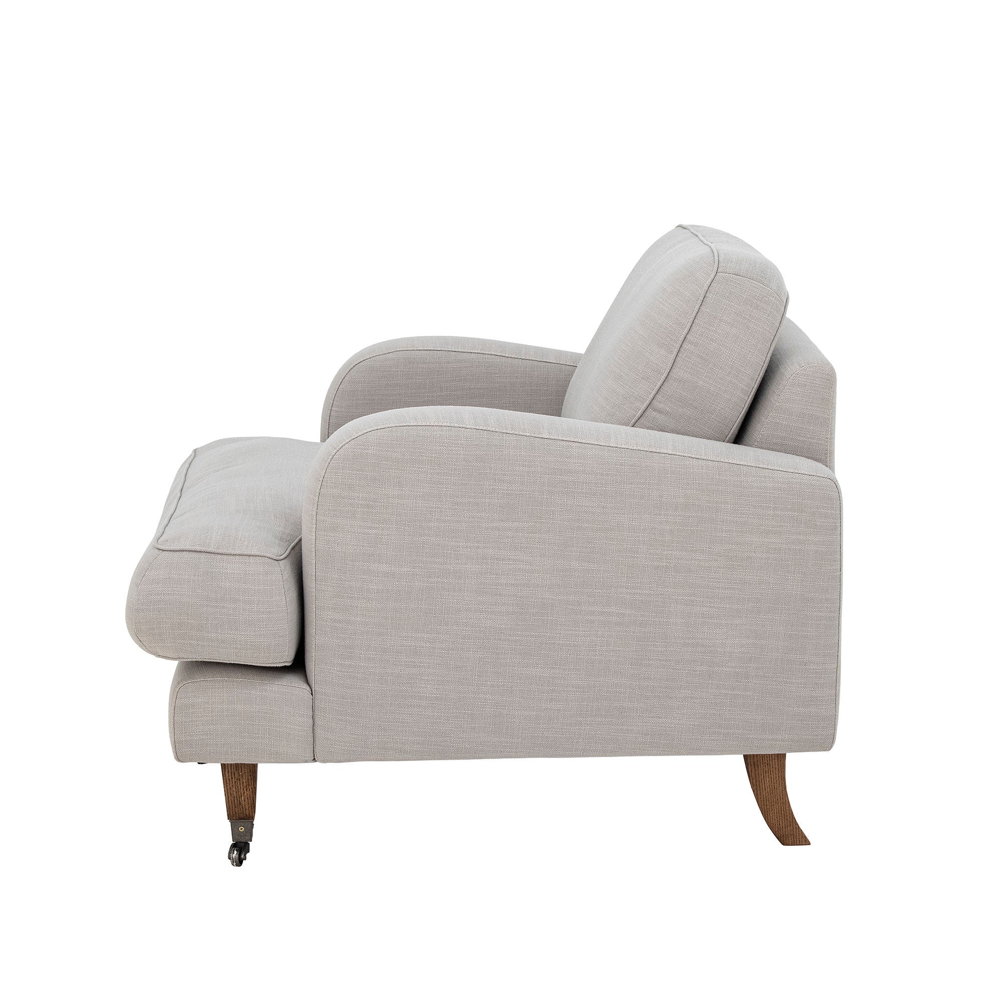 Creatieve collectie Augusta Lounge Chair, Nature, Polyester