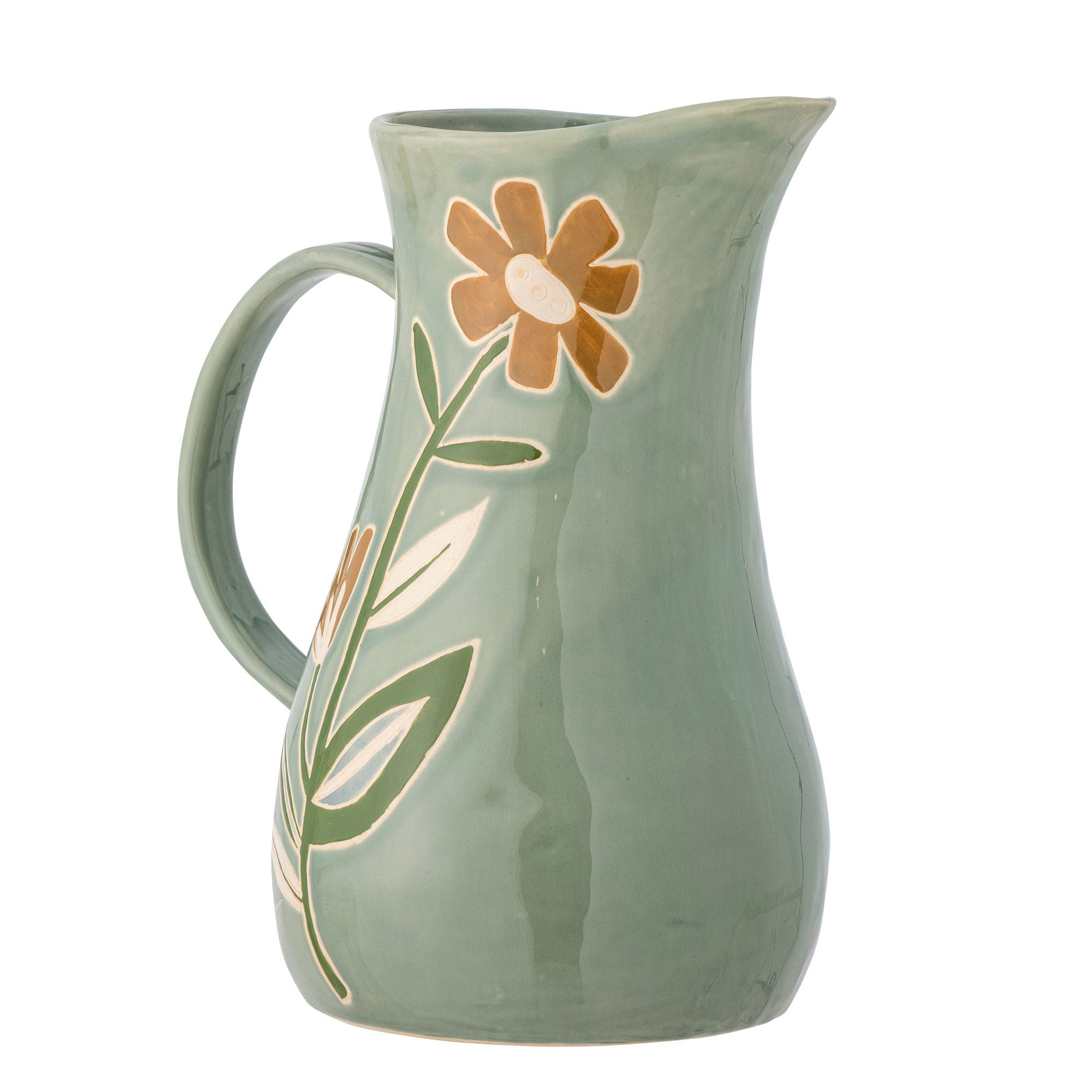 Creative Collection Tangier Jug, Green, Stoneware