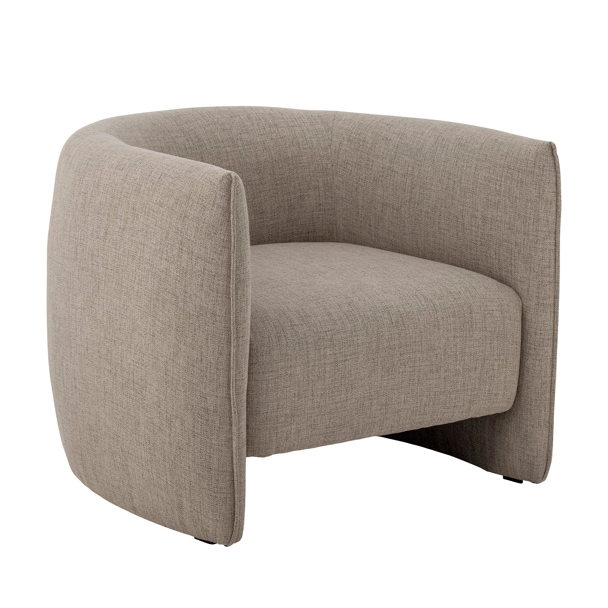 Bloomingville Bacio Lounge Chair, Nature, recyceltes Polyester