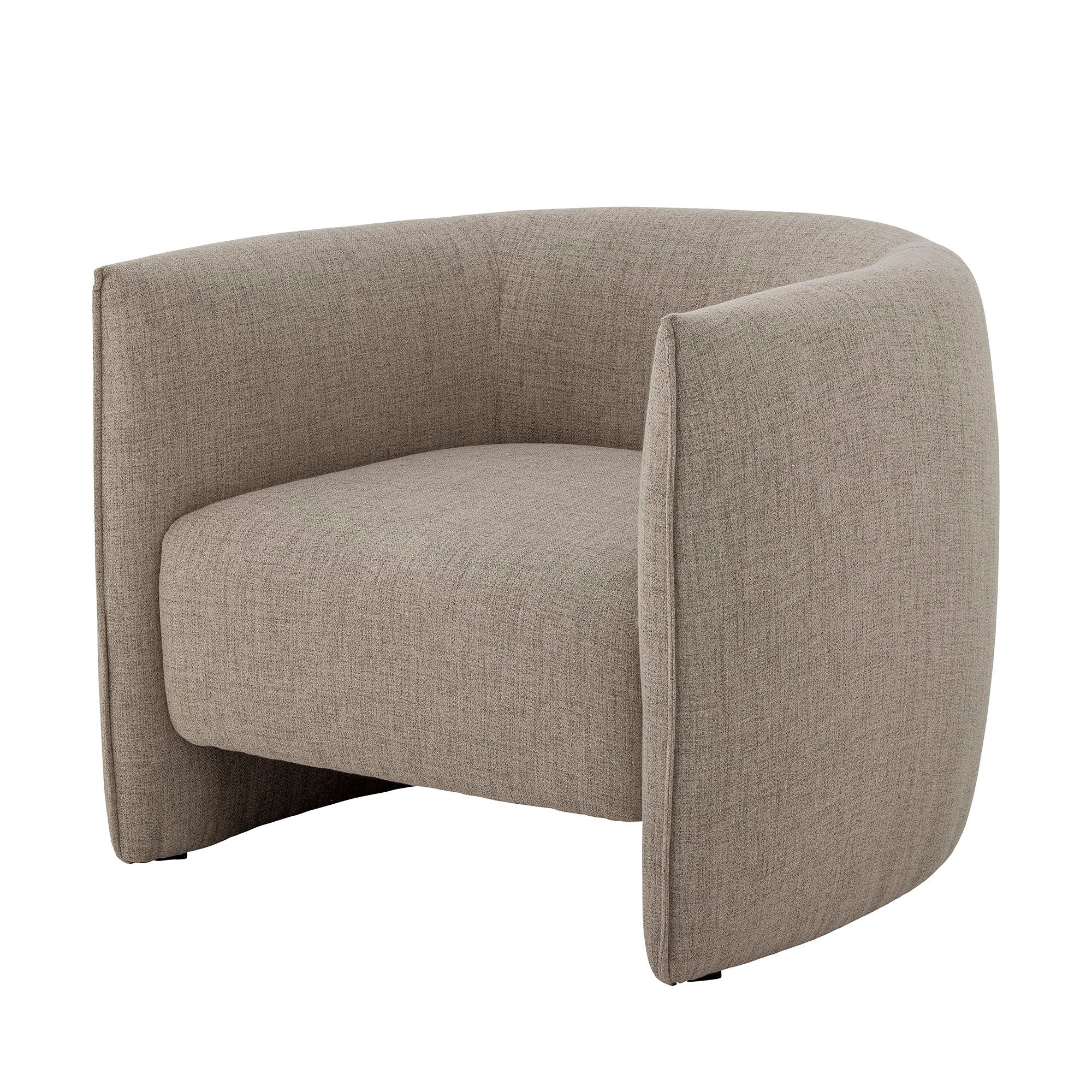 Bloomingville Bacio Lounge Chair, Nature, recyceltes Polyester