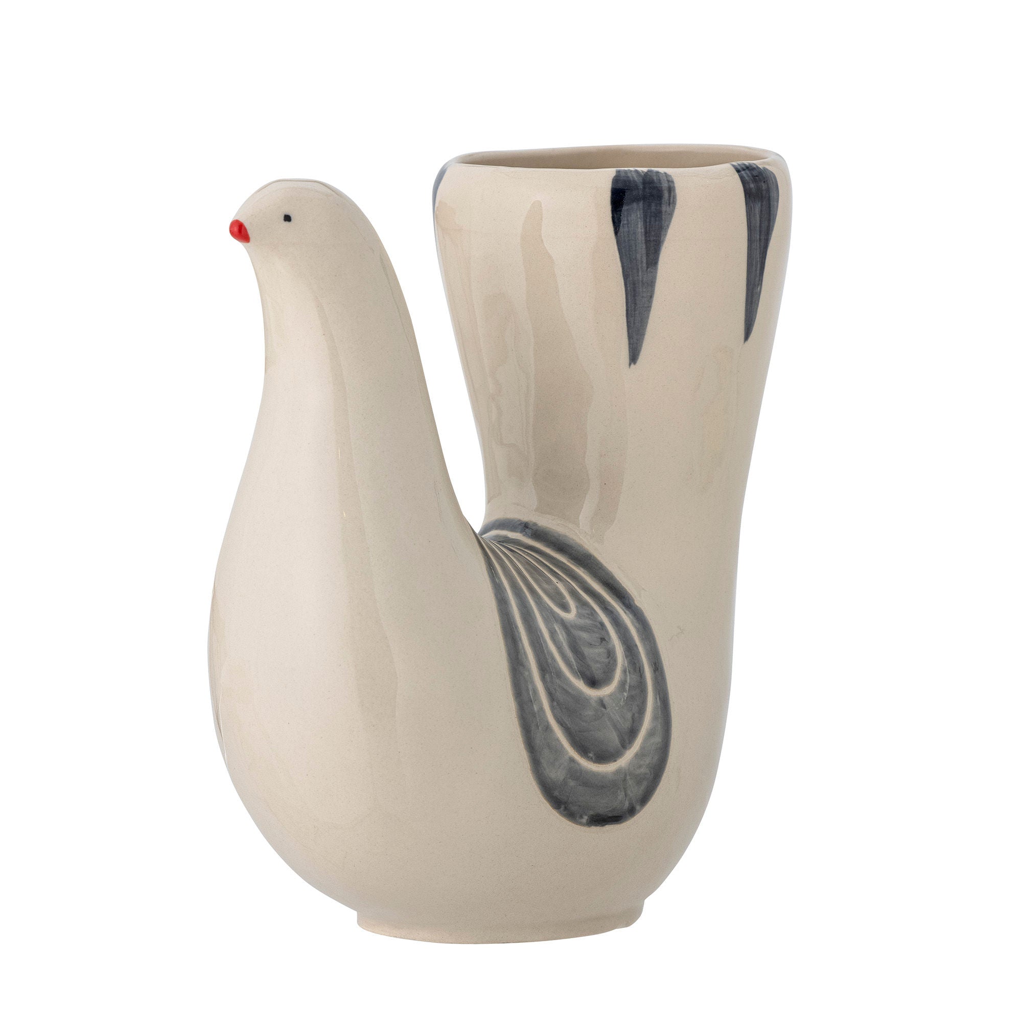Bloomingville Trudy Vase, White, Goneware