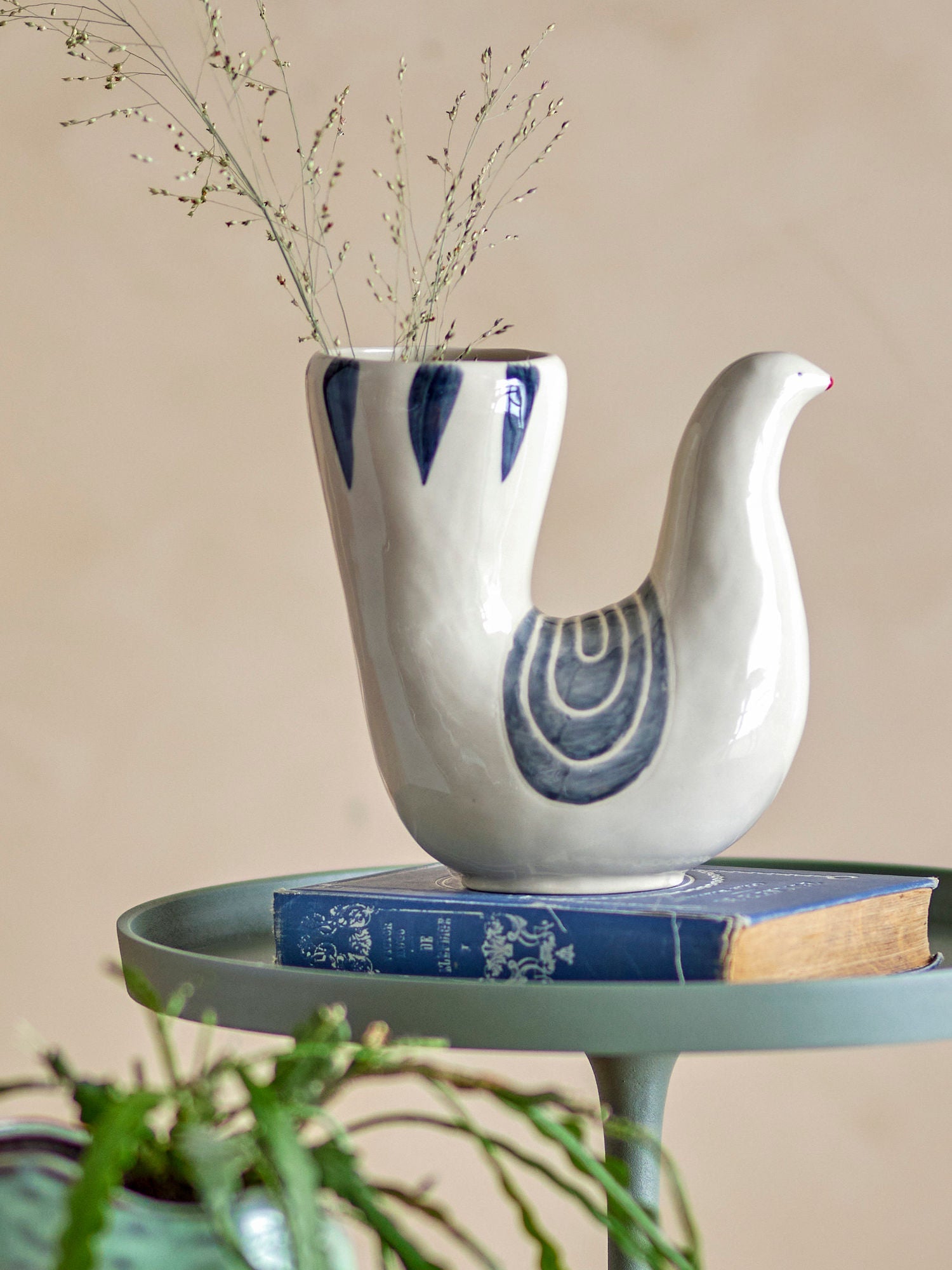 Bloomingville Trudy Vase, weiß, Steinzeug