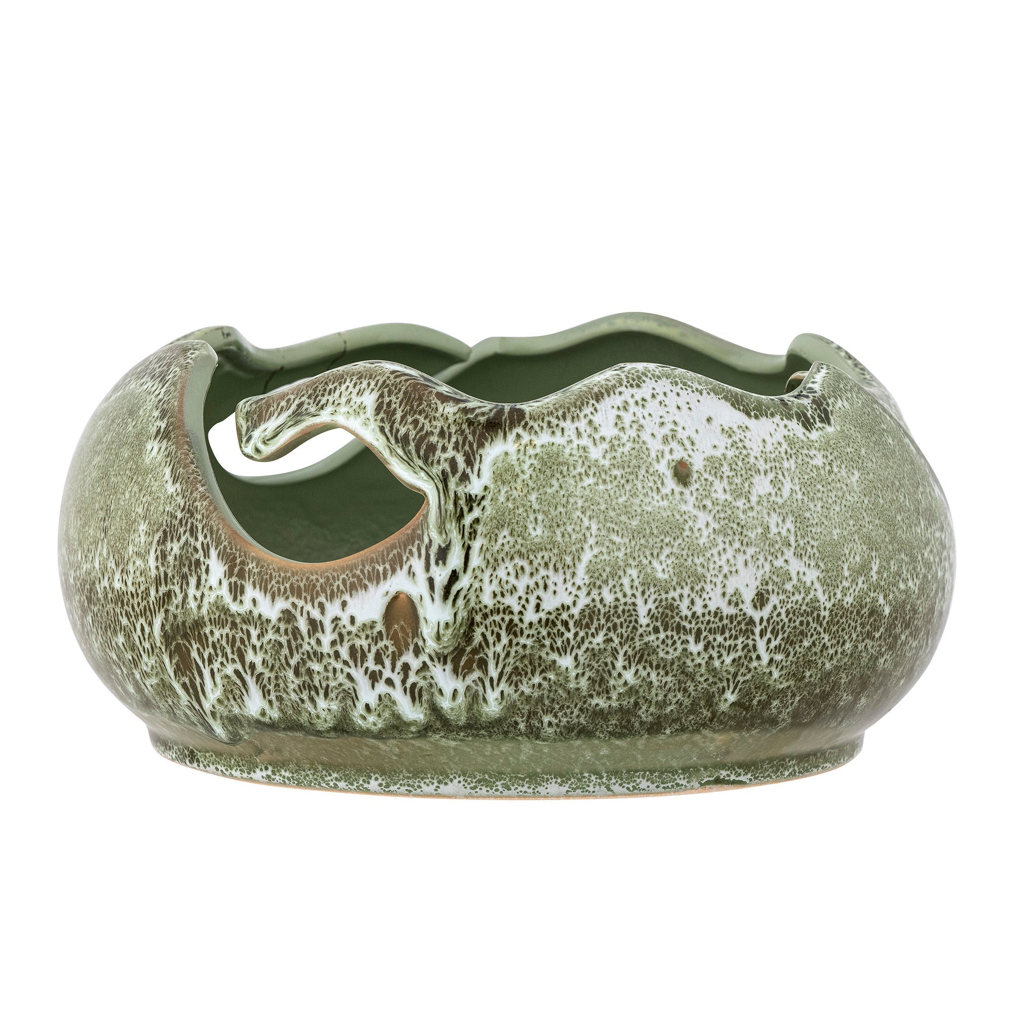 Bloomingville Leonas deco Bowl, verde, grespa