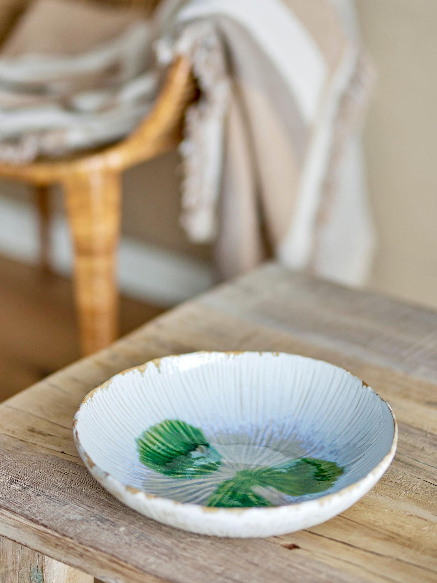 Bloomingville Mati Bowl，绿色，stoneware