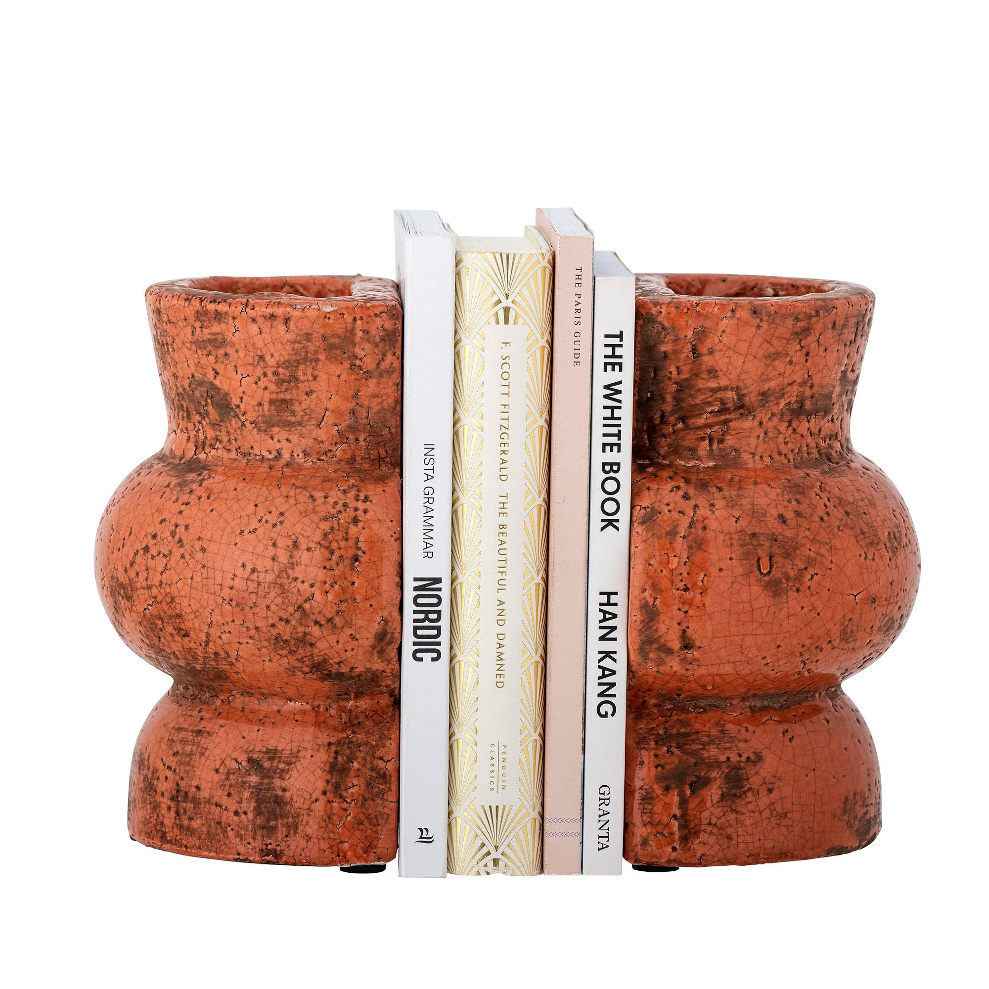 Creative Collection Maiza Bookend，Orange，Terracotta