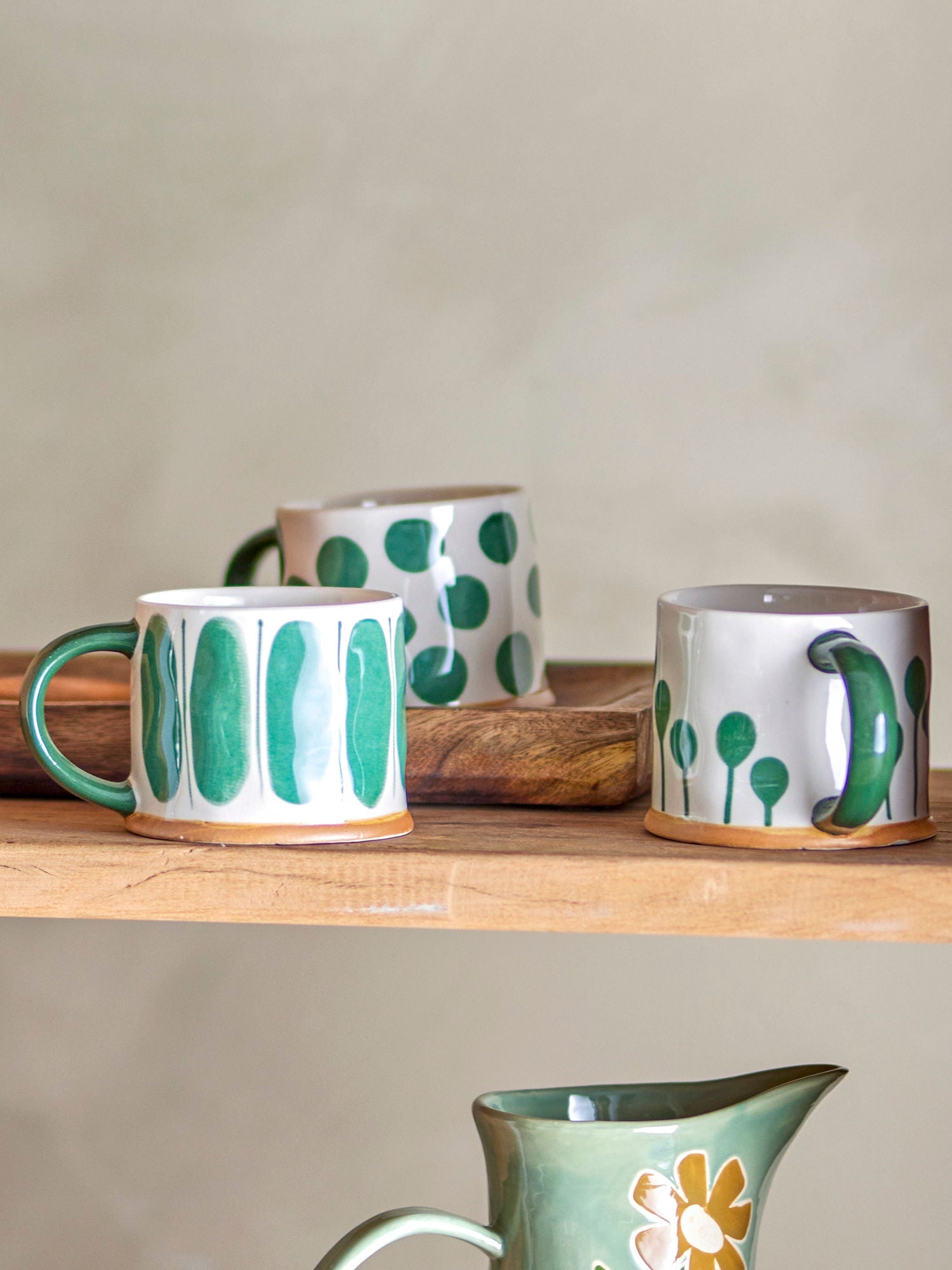 Creative Collection Linora Mug，Green，Stoneware