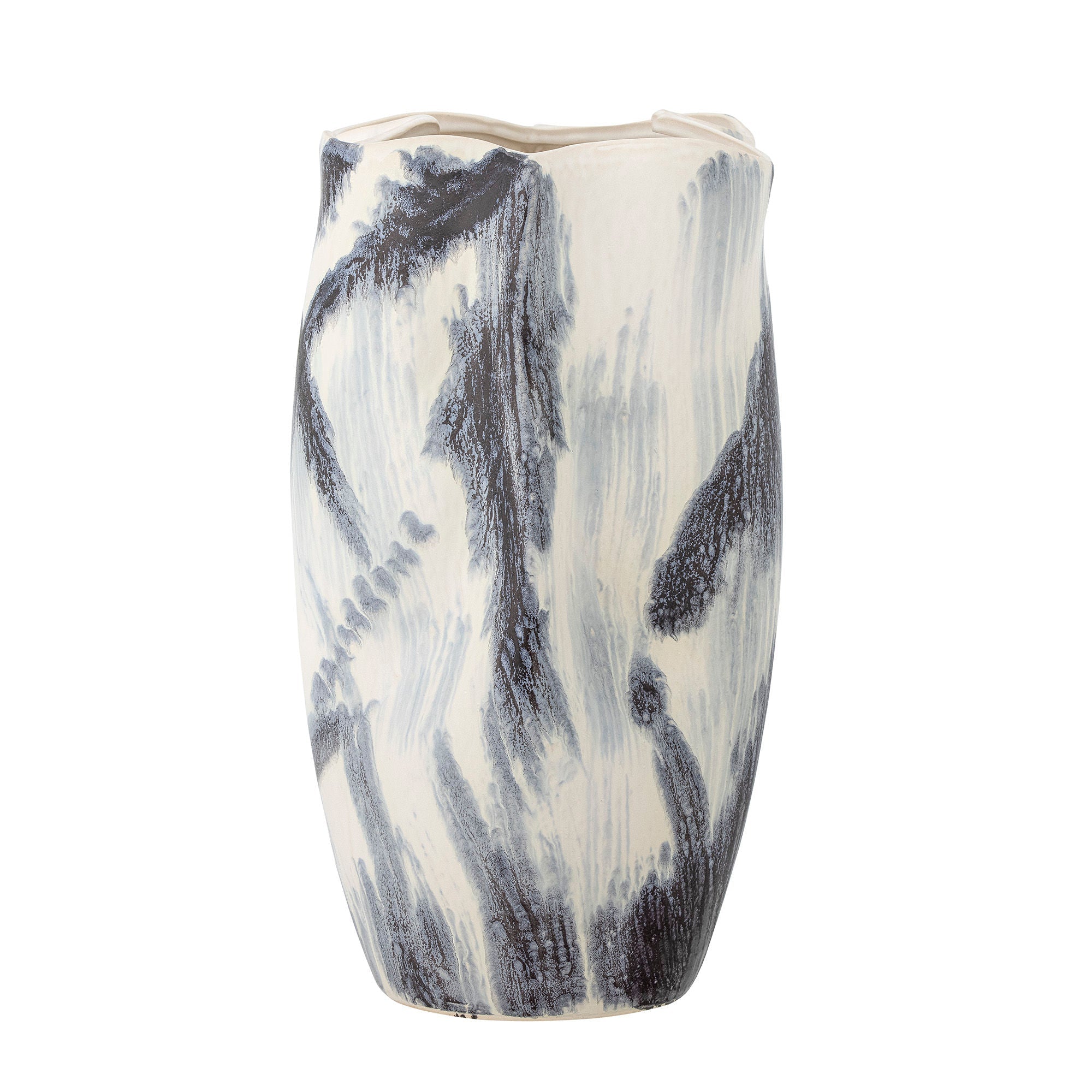 Bloomingville Elira Vase, negro, gres