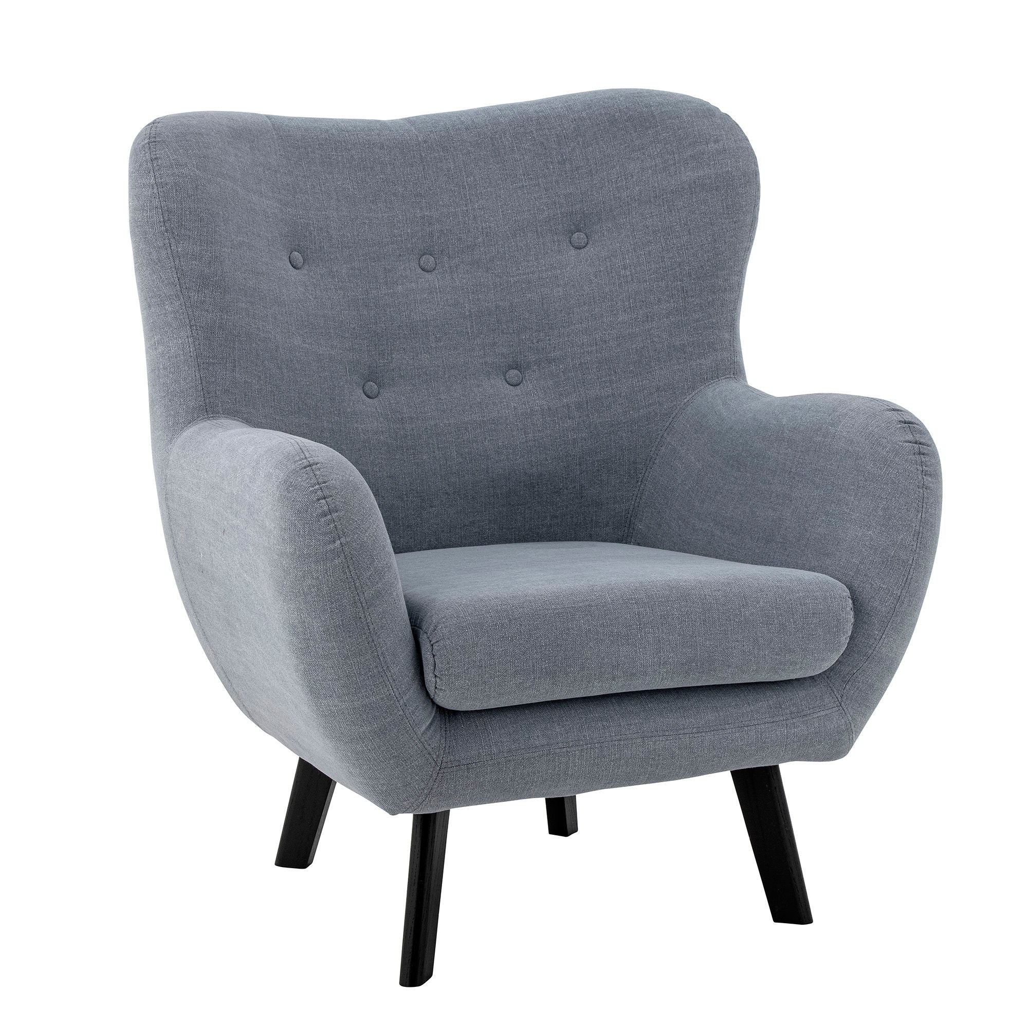 Creatieve collectie Beau Lounge Chair, Blue, Cotton