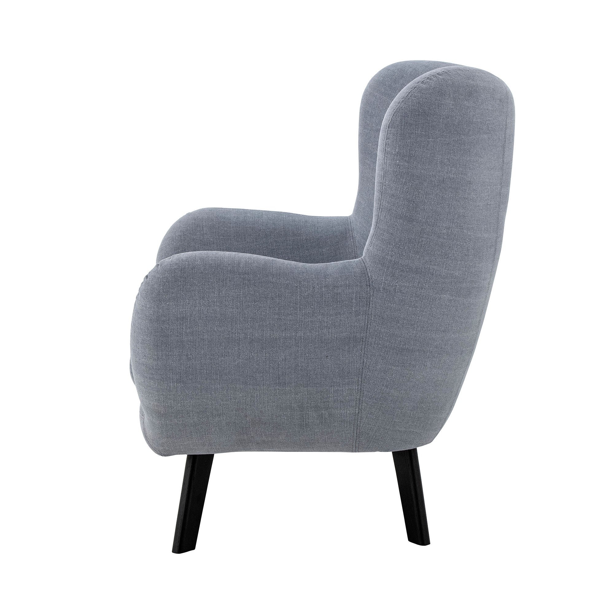 Creative Collection Beau Lounge sedia, blu, cotone