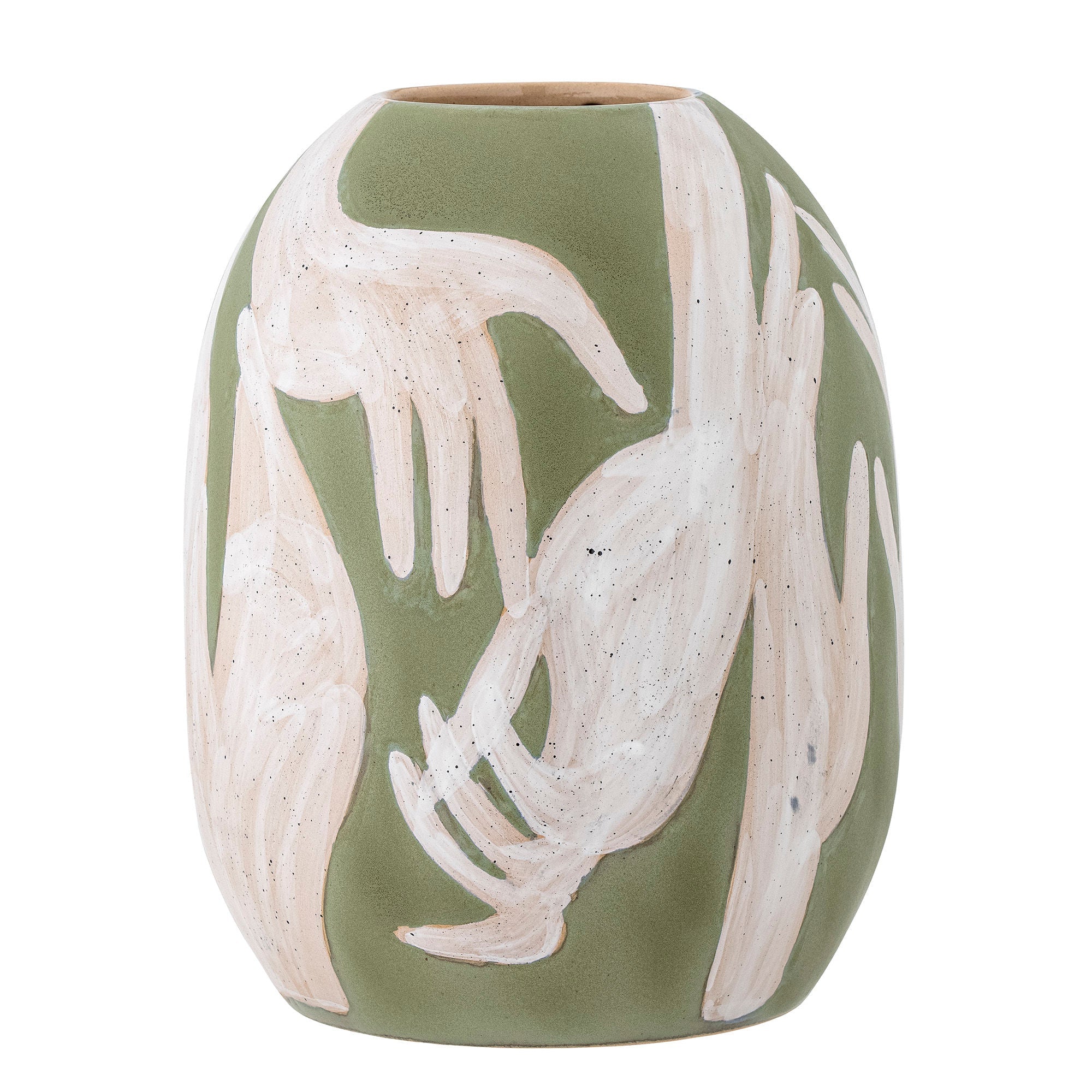 Bloomingville Adalena Vase, grøn, stentøj