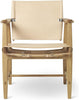  Bm1106 Huntsman Chair Oiled Oak/Natural Leather