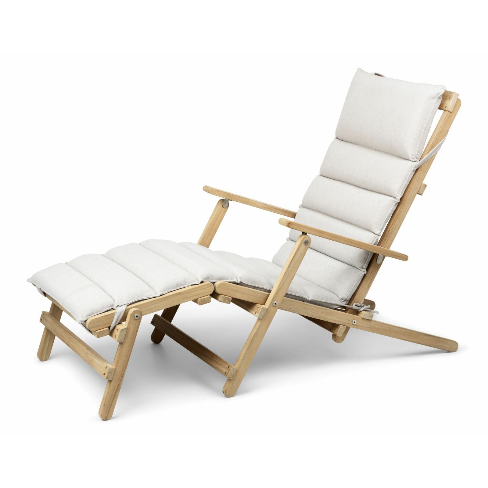 [product_category]-Carl Hansen Bm5565 Extended Deck Chair, Untreated Teak-Carl Hansen-5714413851863-BM5565-TEAK-CAR-1