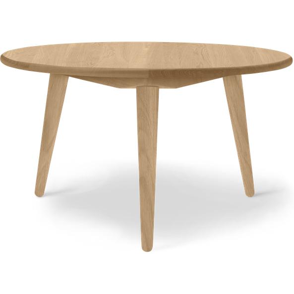 [product_category]-Carl Hansen Ch008 Coffee Table ø78 Cm, Oiled Oak-Carl Hansen-CH008-oiledoak-CAR-1