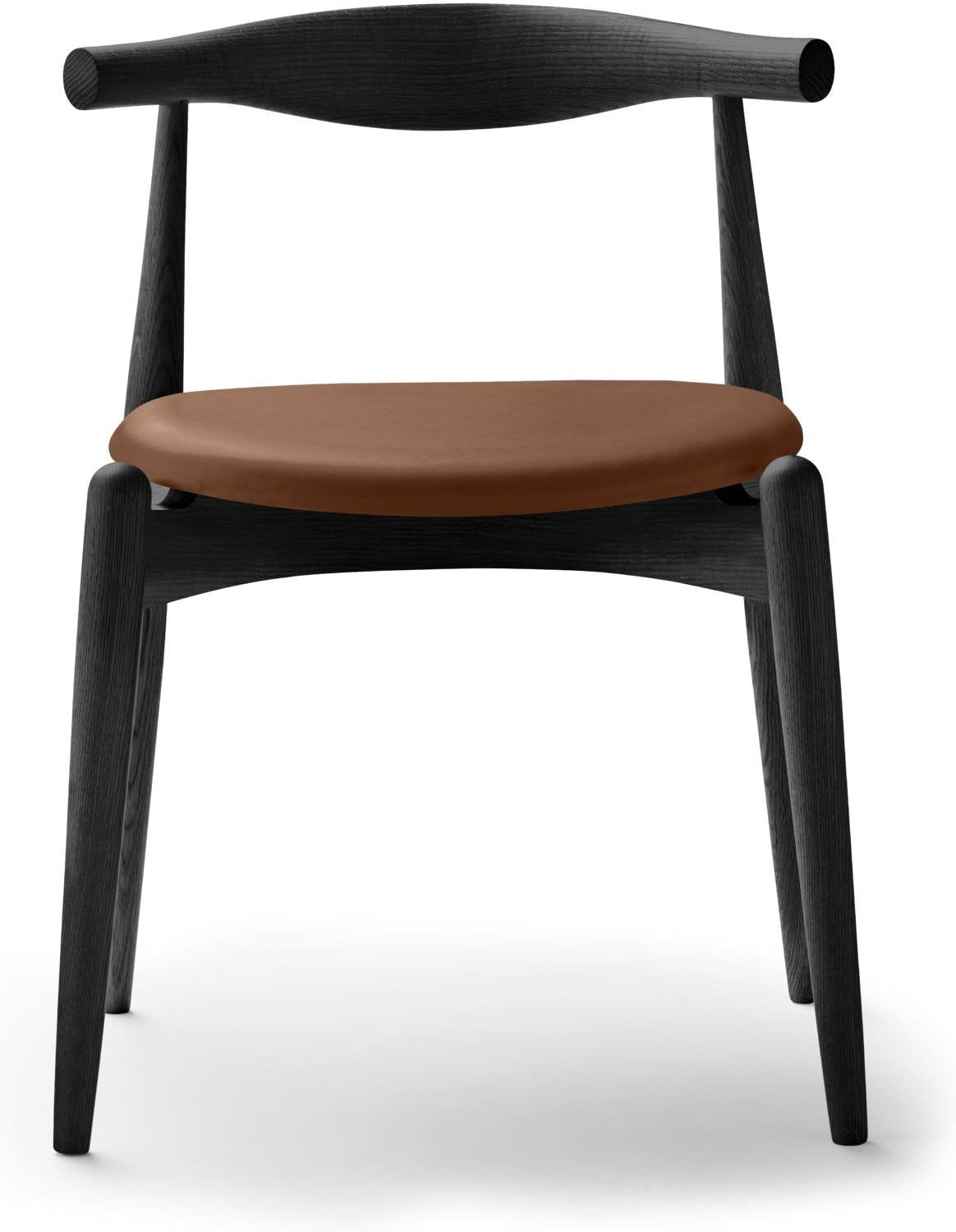 Carl Hansen CH20 Sedia a gomito, quercia colorata/cuoio marrone