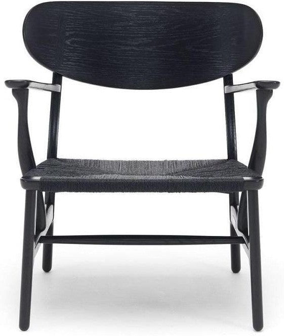 Carl Hansen Ch22 Lounge Chair, Black Oak/Black