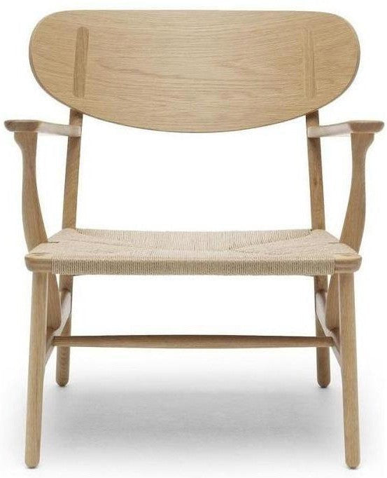 Carl Hansen Ch22 Lounge Chair, Oiled Oak/Natural Cord