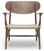  Ch22 Lounge Chair Oiled Walnut/Natural