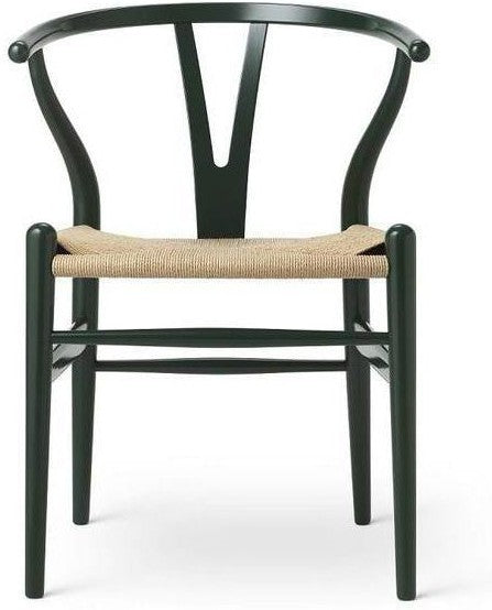 Carl Hansen CH24 Wishbone Chair, Beech Special Edition, Forest Green