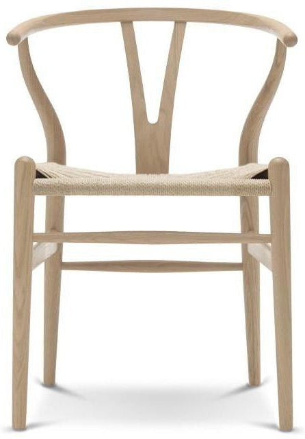 Carl Hansen CH24 WISHBONE STU Natural Cord, White Oiled Oak