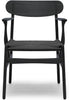 Carl Hansen Ch26 Chair, Colored Oak/Black Paper Cord