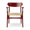 Carl Hansen CH26 stoel eiken, falu rood/natuurlijk koord