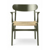 Carl Hansen CH26 sedia quercia, verde alghe/corda naturale