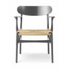 Carl Hansen CH26 stoleve, skiferbrun/naturlig kurv