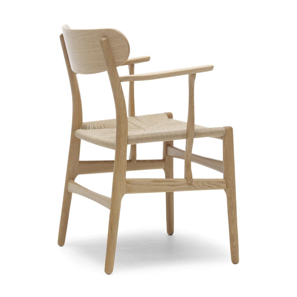 Carl Hansen Ch26 Stuhl, geölte Eiche/Naturkabel