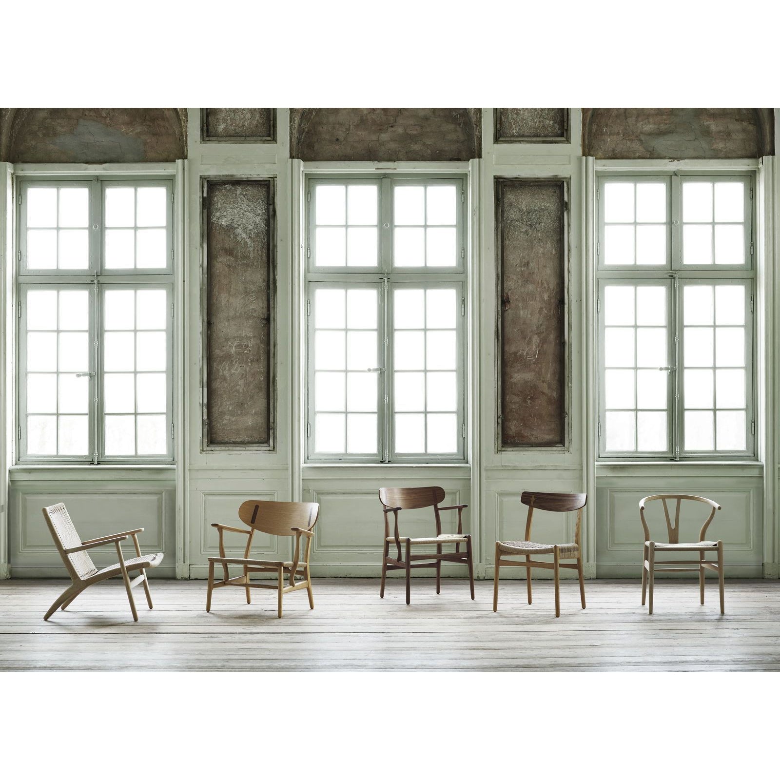 Carl Hansen CH26 sedia, quercia oliata/cordone naturale