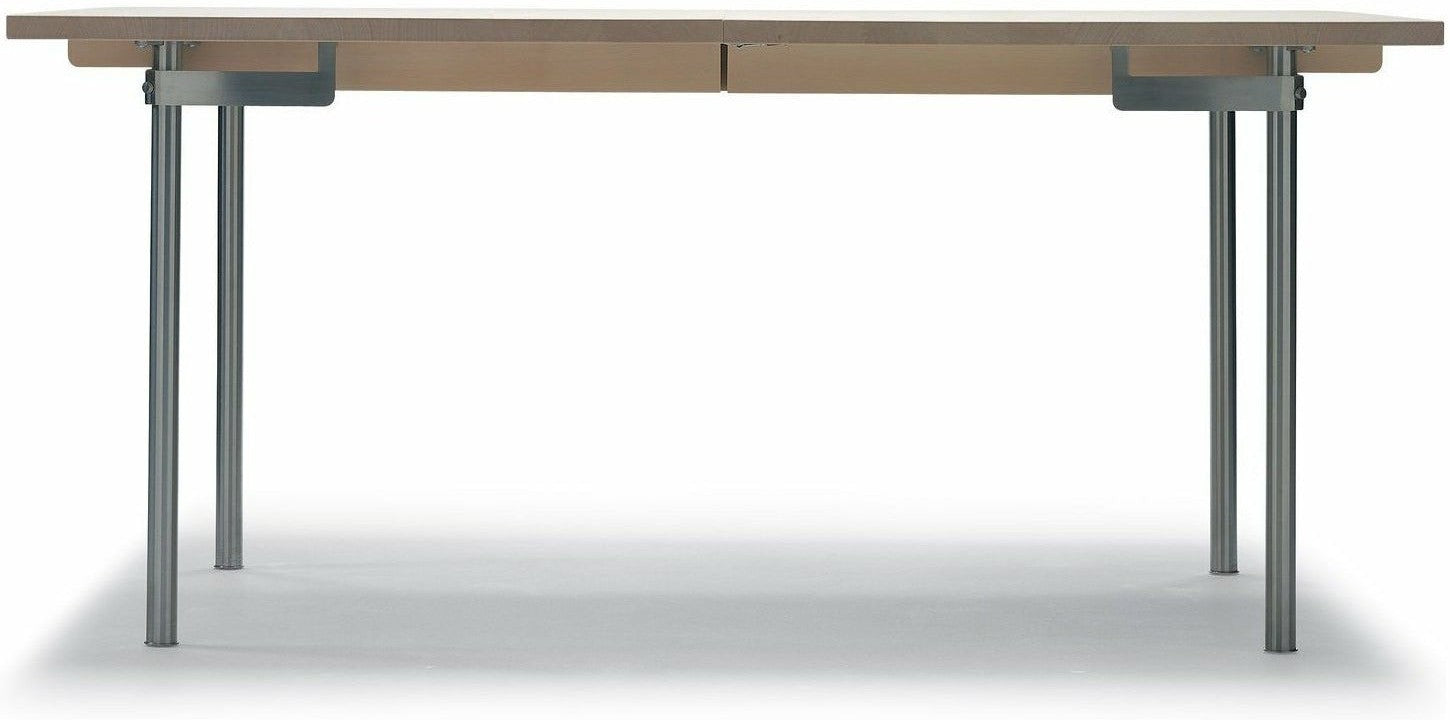 Carl Hansen CH322 eettafel incl. 2 extra borden, stalen/geoliede eiken