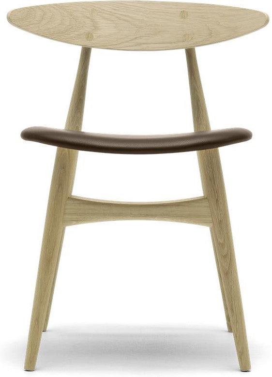 CARL HANSEN CH33 P sedia, quercia oliata/cuoio marrone