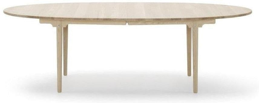 Carl Hansen CH339 Table à manger sans haut supplémentaire, chêne huilé blanc