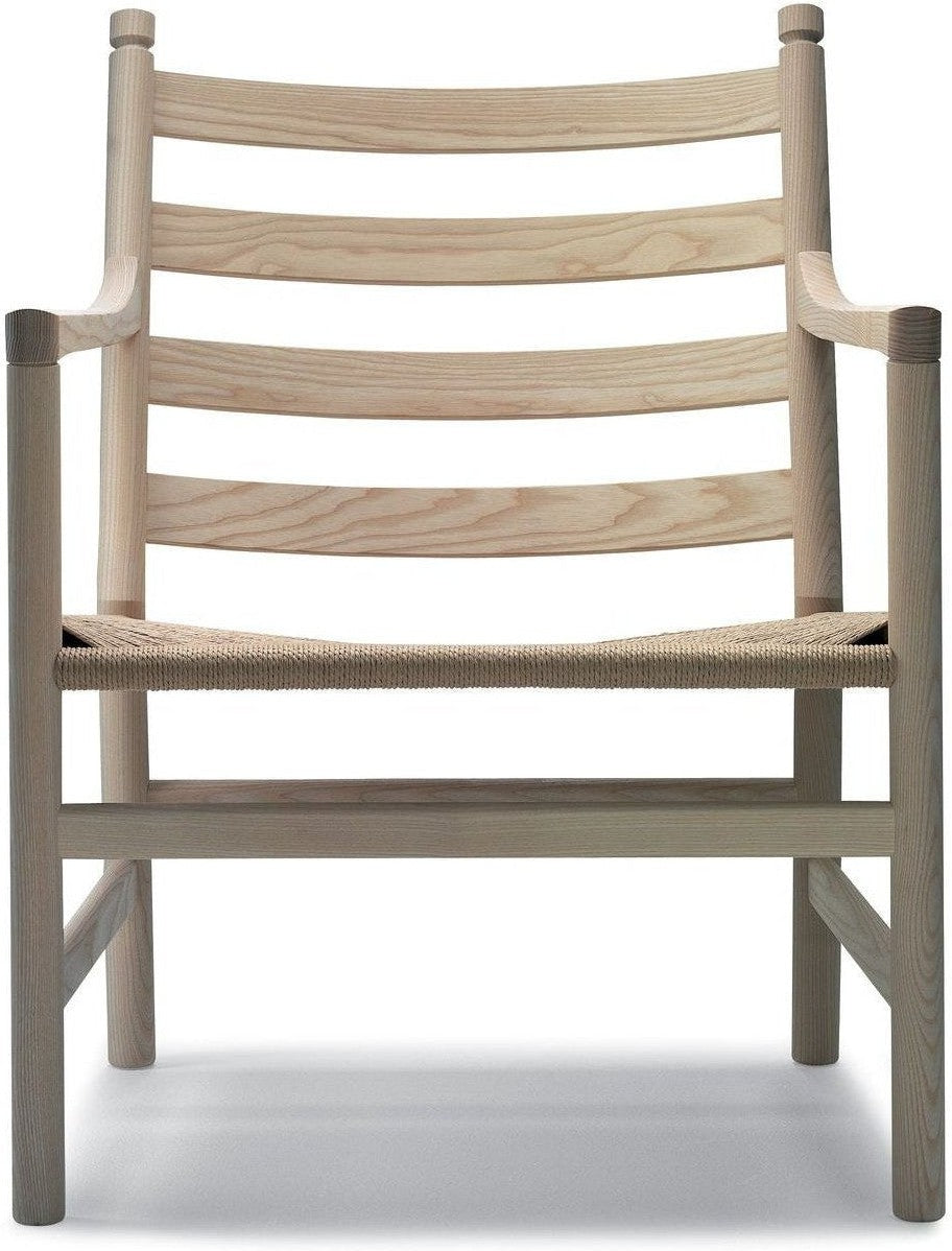 Carl Hansen CH44 Lounge Chair, Soaped Oak/Natural