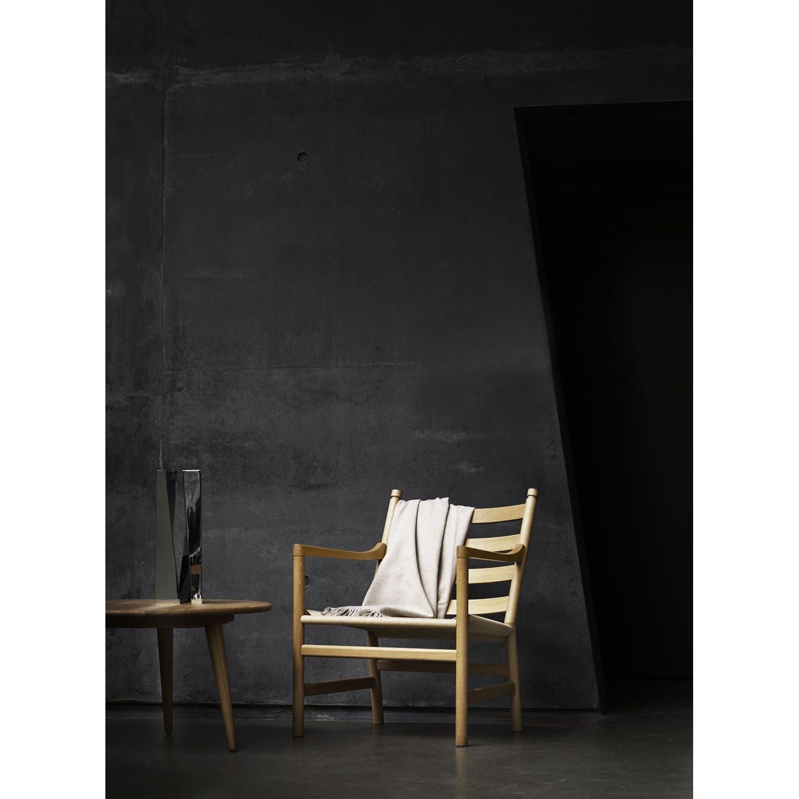 Carl Hansen CH44 Lounge -tuoli, saippuaa tammi/luonnollinen