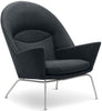  CH468 Oculus Chair Stahl /dunkelgrauer Stoff