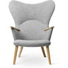  Ch78 Mama Bear Lounge Chair Oak Huile / Gray Hallingdal 0130