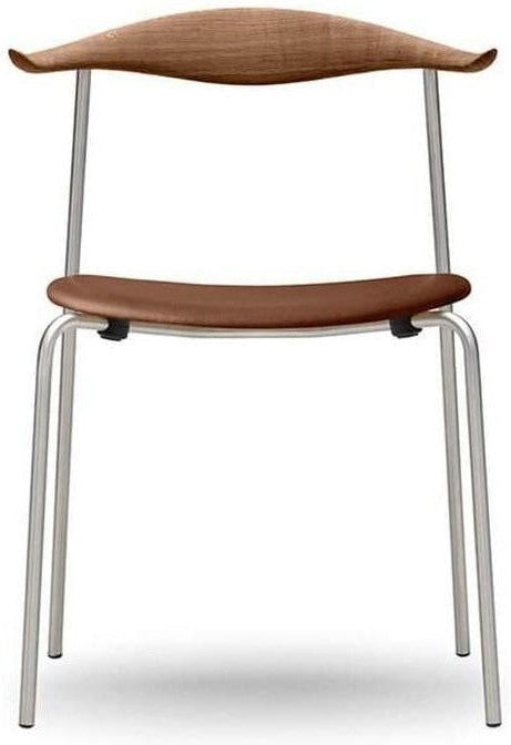 Carl Hansen CH88 P stoel, geolied eiken/bruin leer