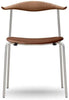 Carl Hansen CH88 P Stuhl, geölte Eiche/braunes Leder