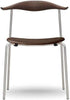 Carl Hansen CH88 P Stuhl, geräucherte Eiche/braunes Leder