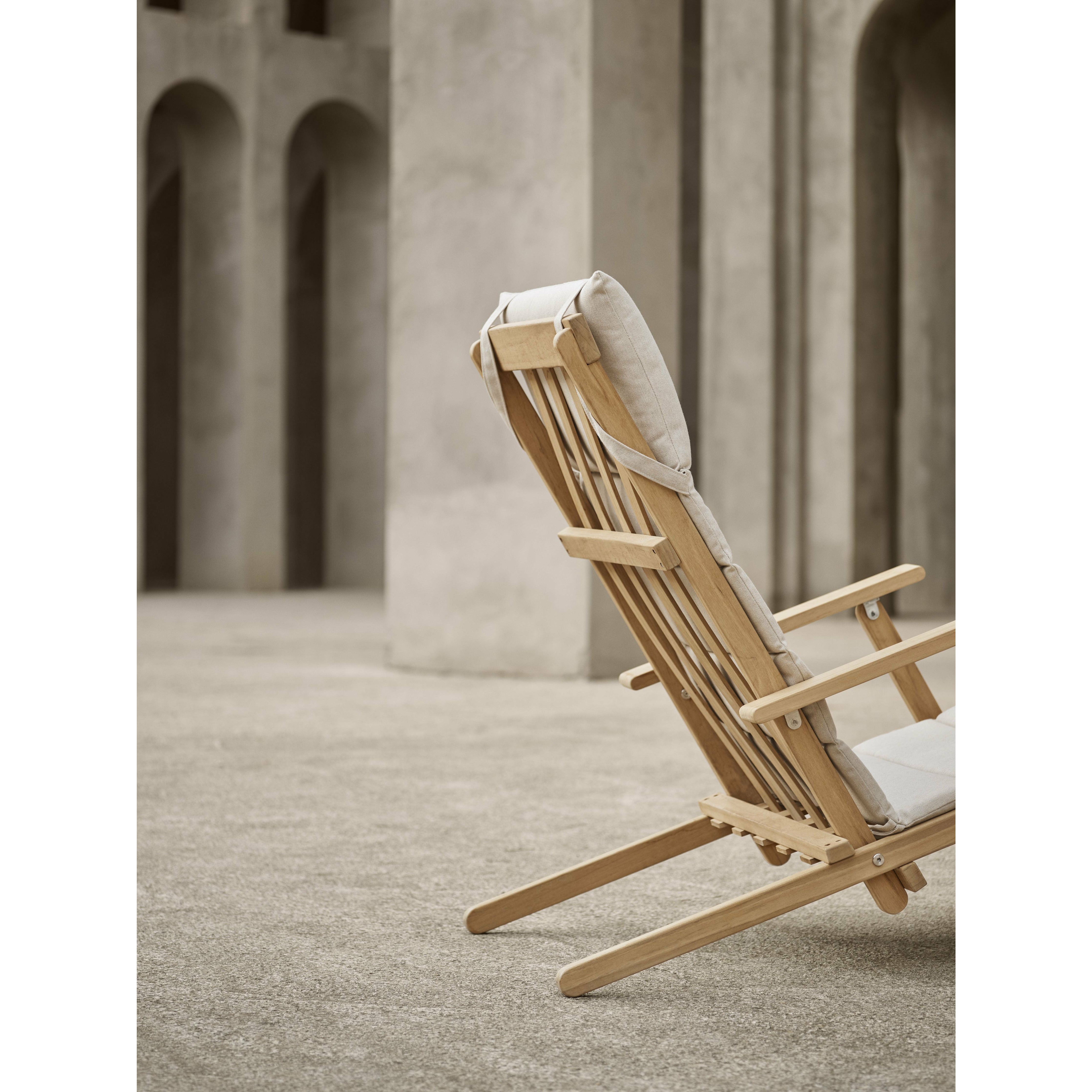 Carl Hansen Cushion for BM5568 Deck Chair, Heritage Papyrus