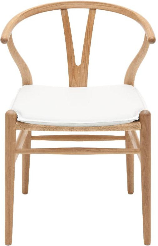 Cuscino Carl Hansen per sedia a braccio CH24, bianco