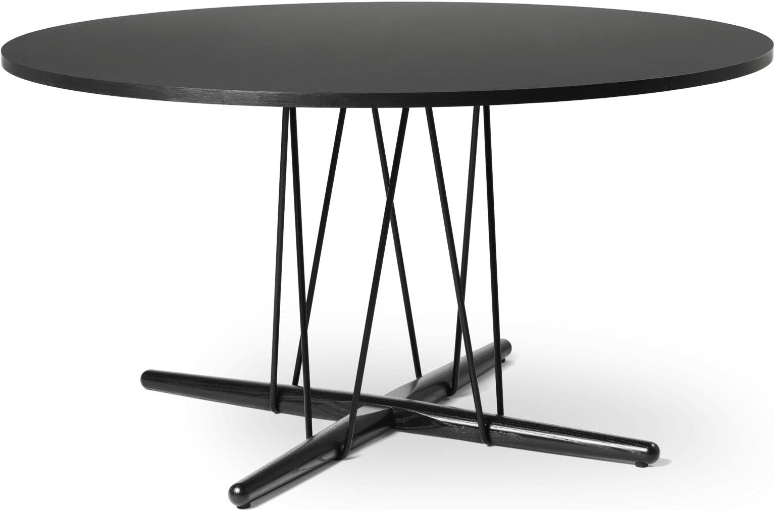 Carl Hansen E020 Embrace Tavolo, quercia nera, Ø 79 cm