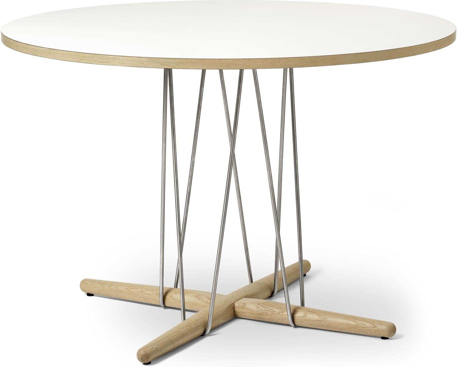 Carl Hansen Table E020 Embrace, chêne blanc huilé, Ø 110cm