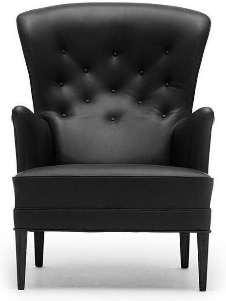 Carl Hansen Chaise patrimoniale FH419, chêne noir / cuir noir