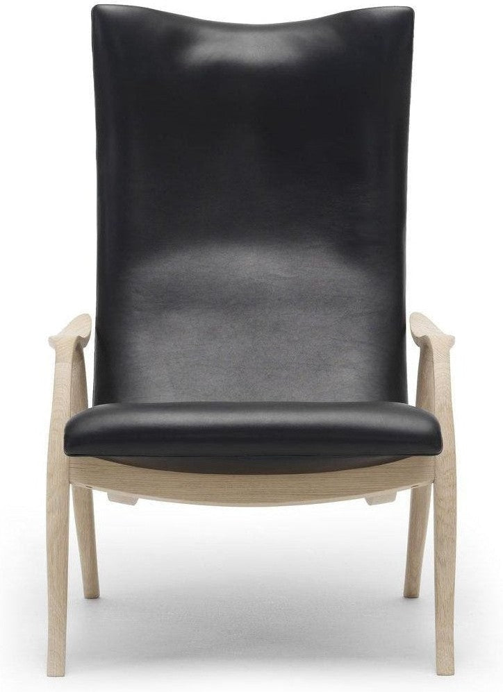 Carl Hansen Chaise de signature FH429, chêne huilé / cuir noir