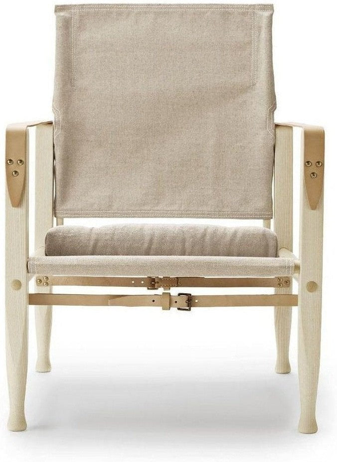 Carl Hansen Chaise de safari KK47000, cendres hulées / naturelles