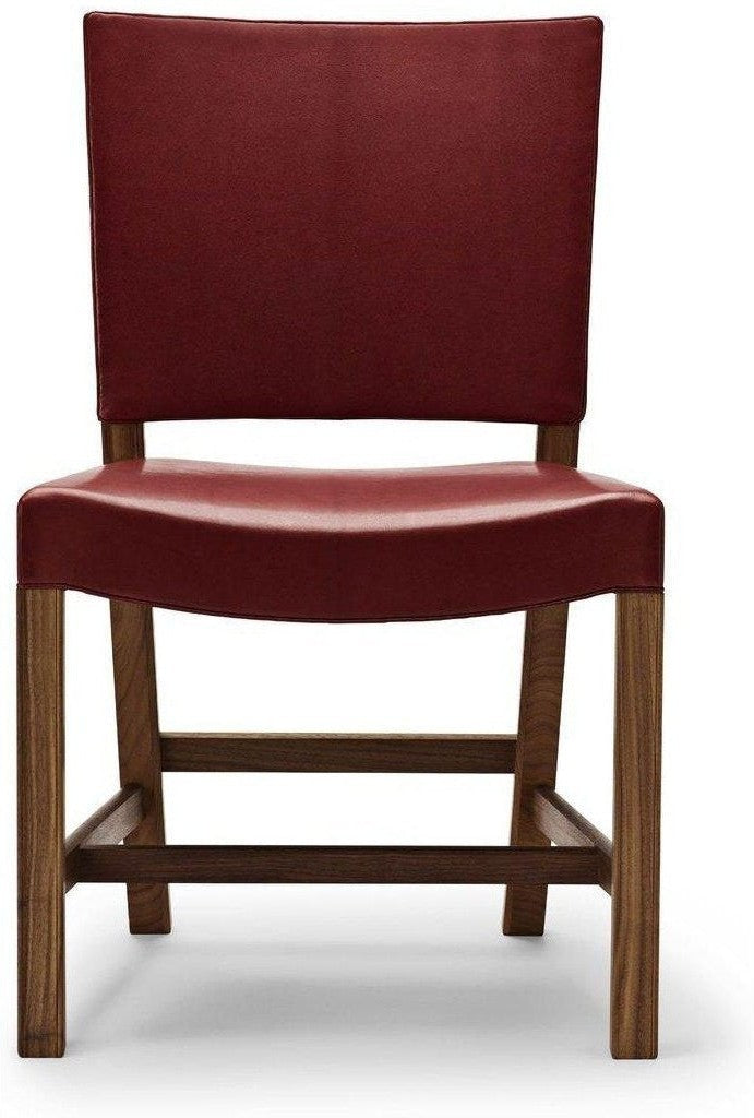 Carl Hansen KK47510 Der rote Stuhl, lackierte Walnuss/rote Ziegenleder