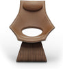  Ta001p Dream Chair Oilde Walnut/Brown Leather