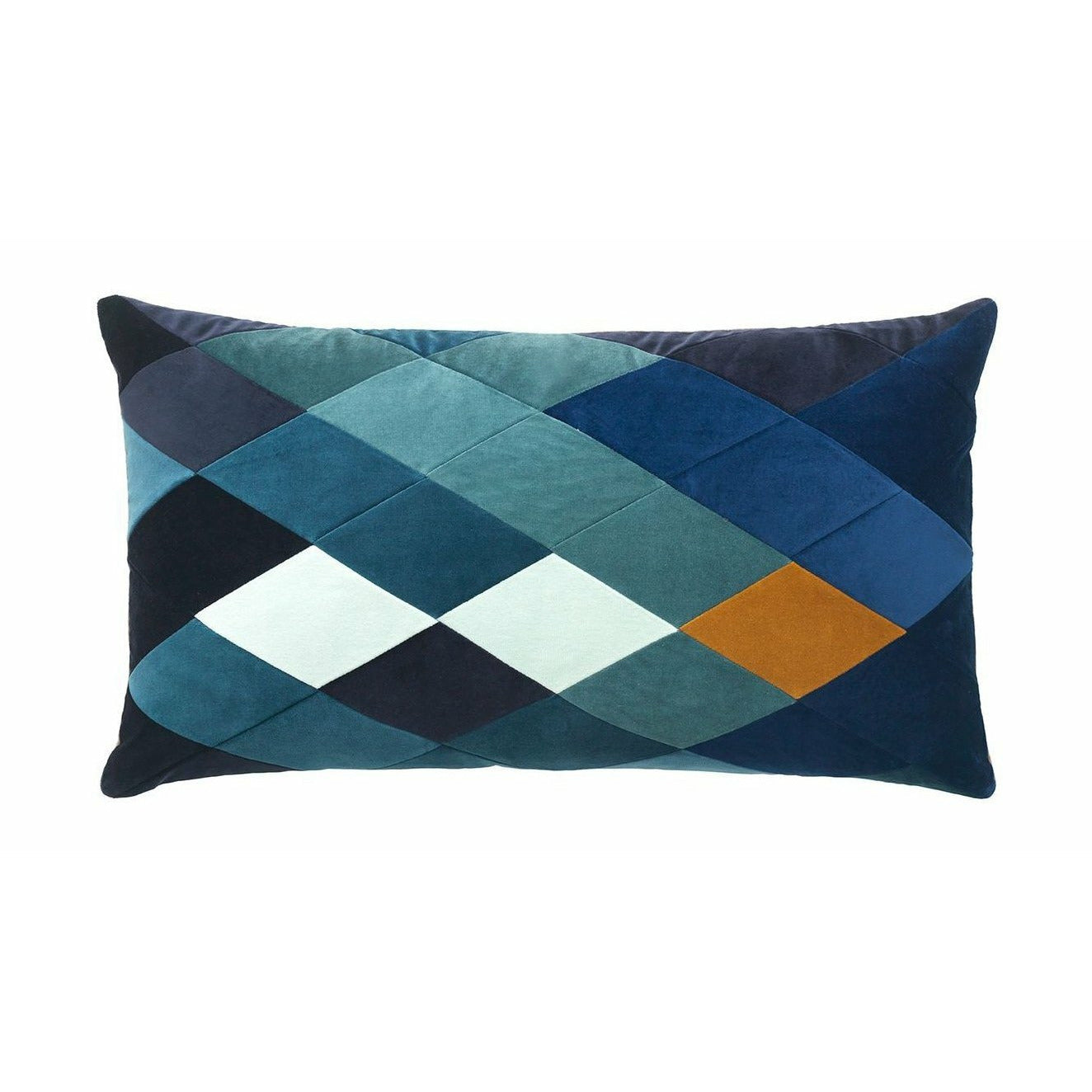 Christina Lundsteen Emma Velvet Pillow, azul