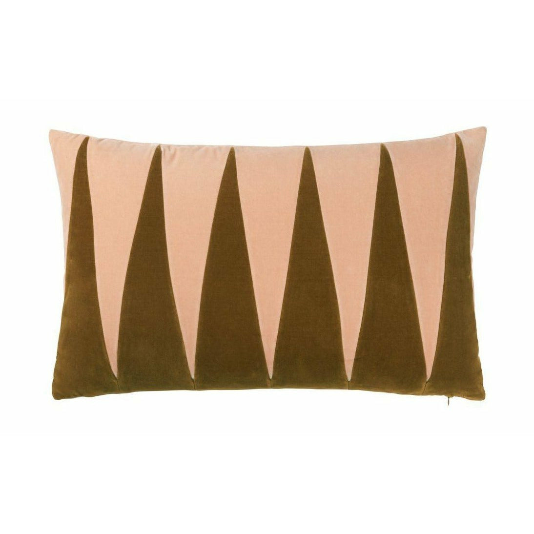 Almohada de terciopelo de Christina Lundsteen Paula, caramelo/yeso